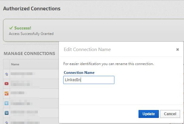 Name your LinkedIn Connection