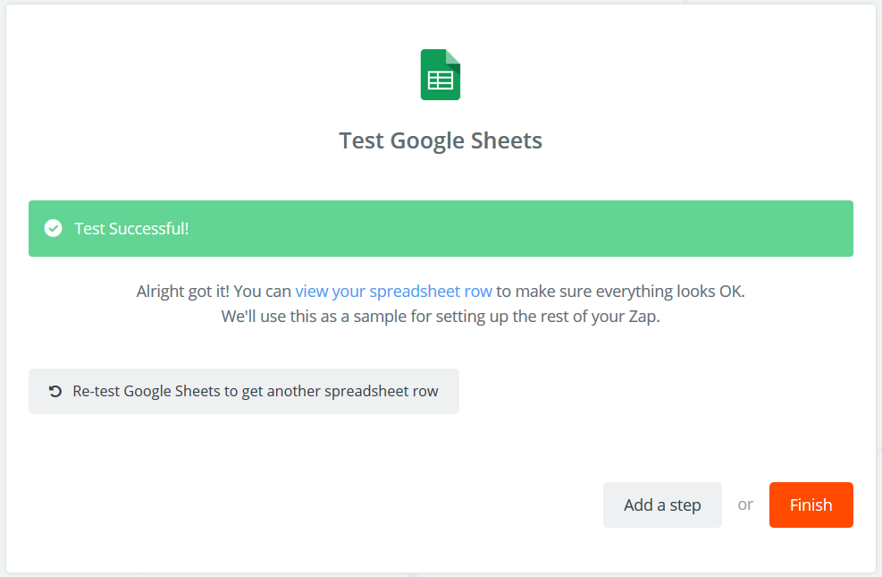 test Action set up