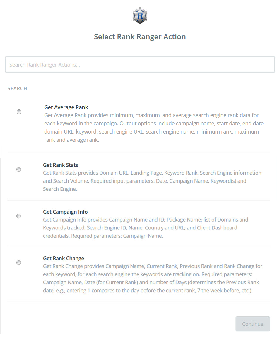 Select Rank Ranger Action