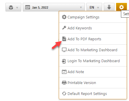 add report to PDF