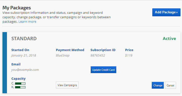 update credit card