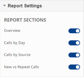 Show or Hide Report Sections
