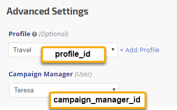 profile and manager