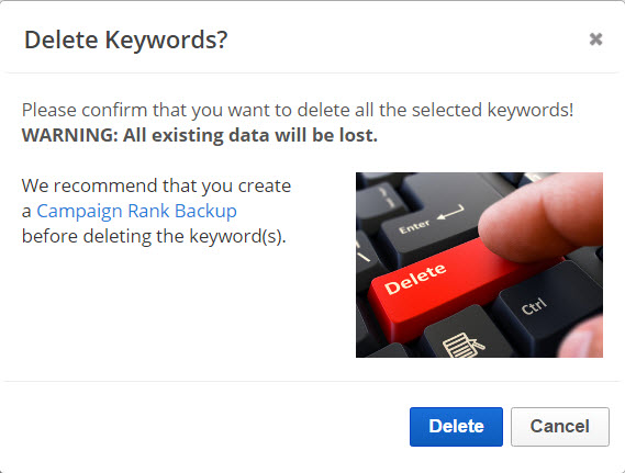 Delete Keywords