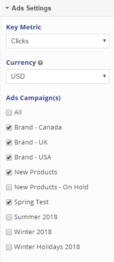 select Ad settings