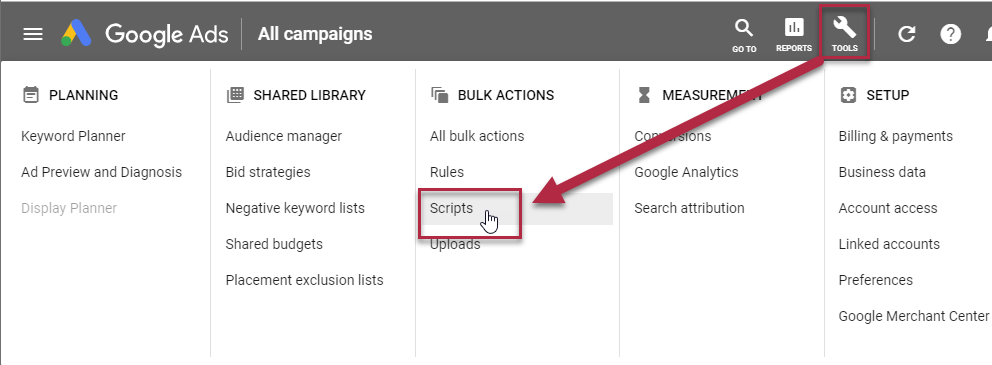 Google Ads Tools Scripts