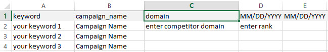 prepare competitor rank history import file
