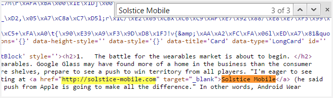 Search the Source Code