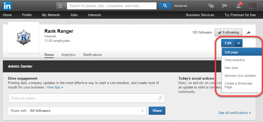 LinkedIn Page Manager