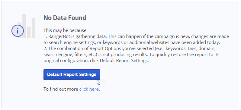 no data found