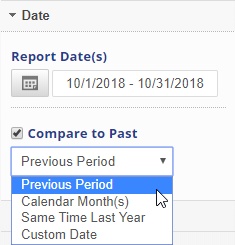enter date range
