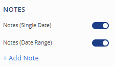 Show or Hide Events and Notes