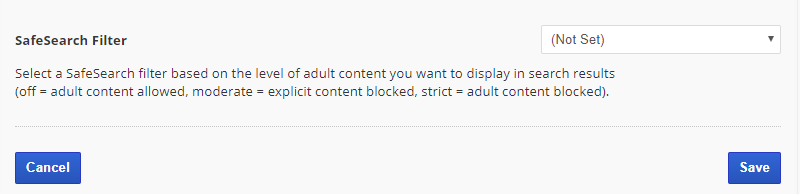 safesearch filter