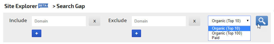 search parameters