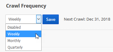 crawl frequency