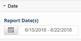 Select a custom Date Range