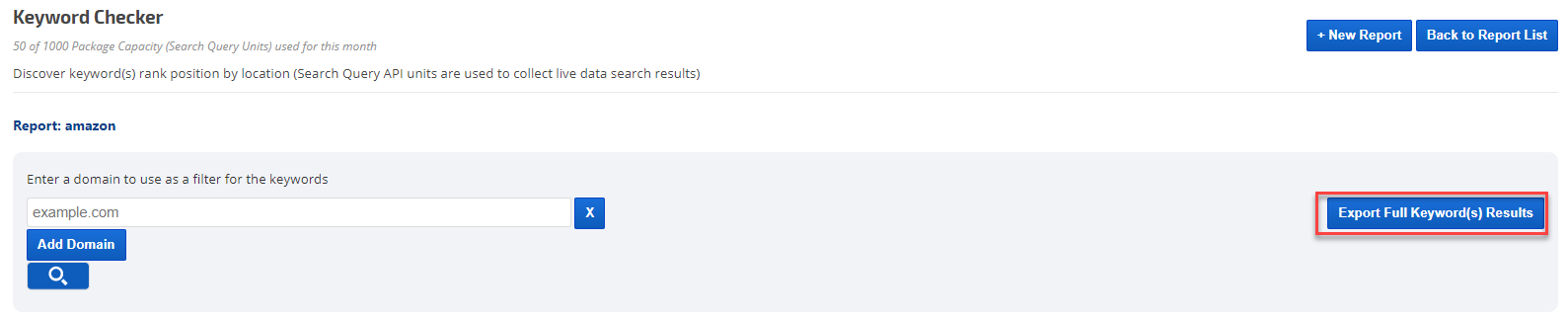 keyword checker tool full report