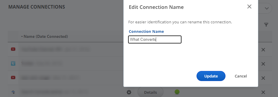 Name your WhatConverts Connection