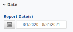 Select a custom Date Range