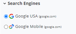 Select Search Engines