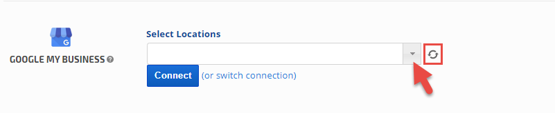 select business name and click connect