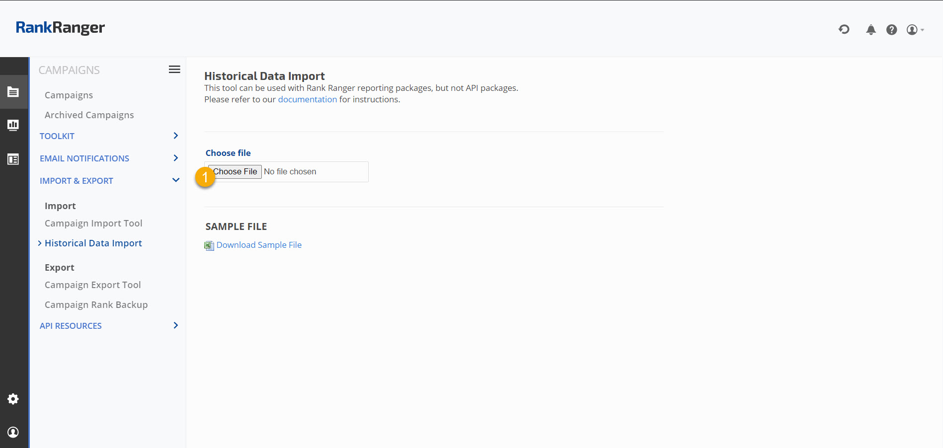Historical Rank Data Import Tool