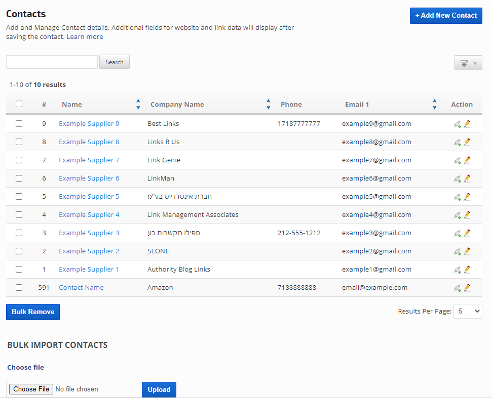 Add Contacts