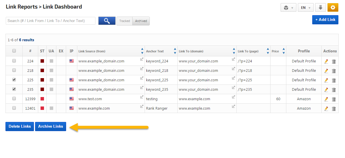 Link Archive Backlinks