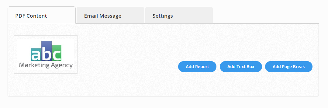 White Label PDF Report Content