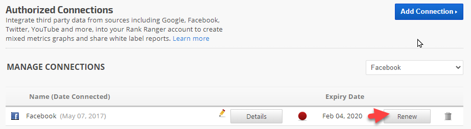 renew Instagram API connection