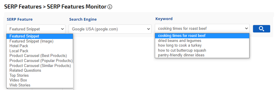 Start a search