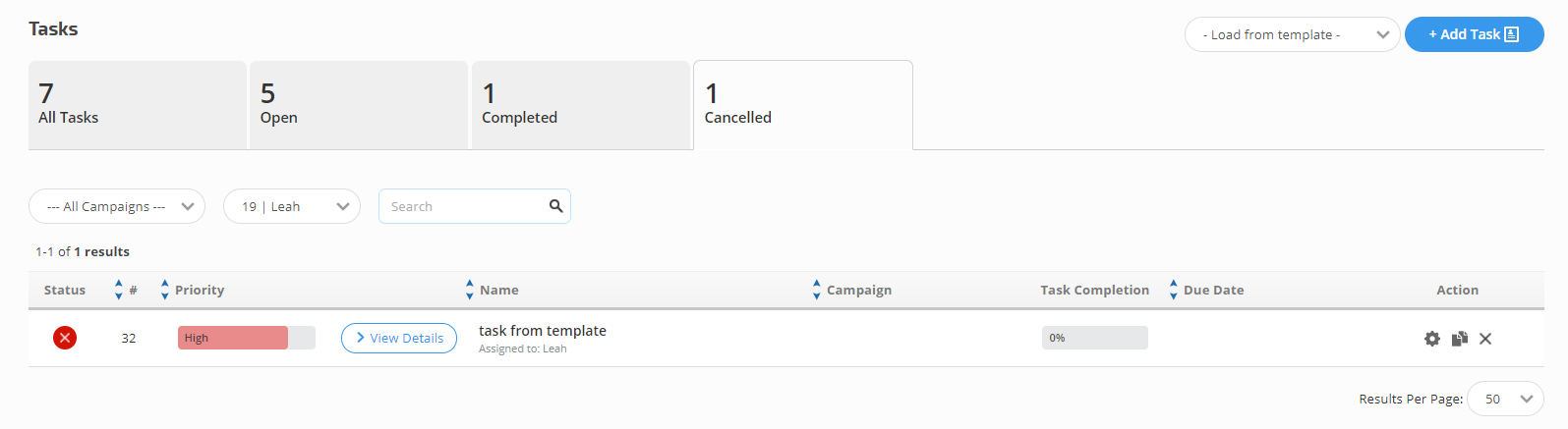 Task Manger Tool - All Tasks