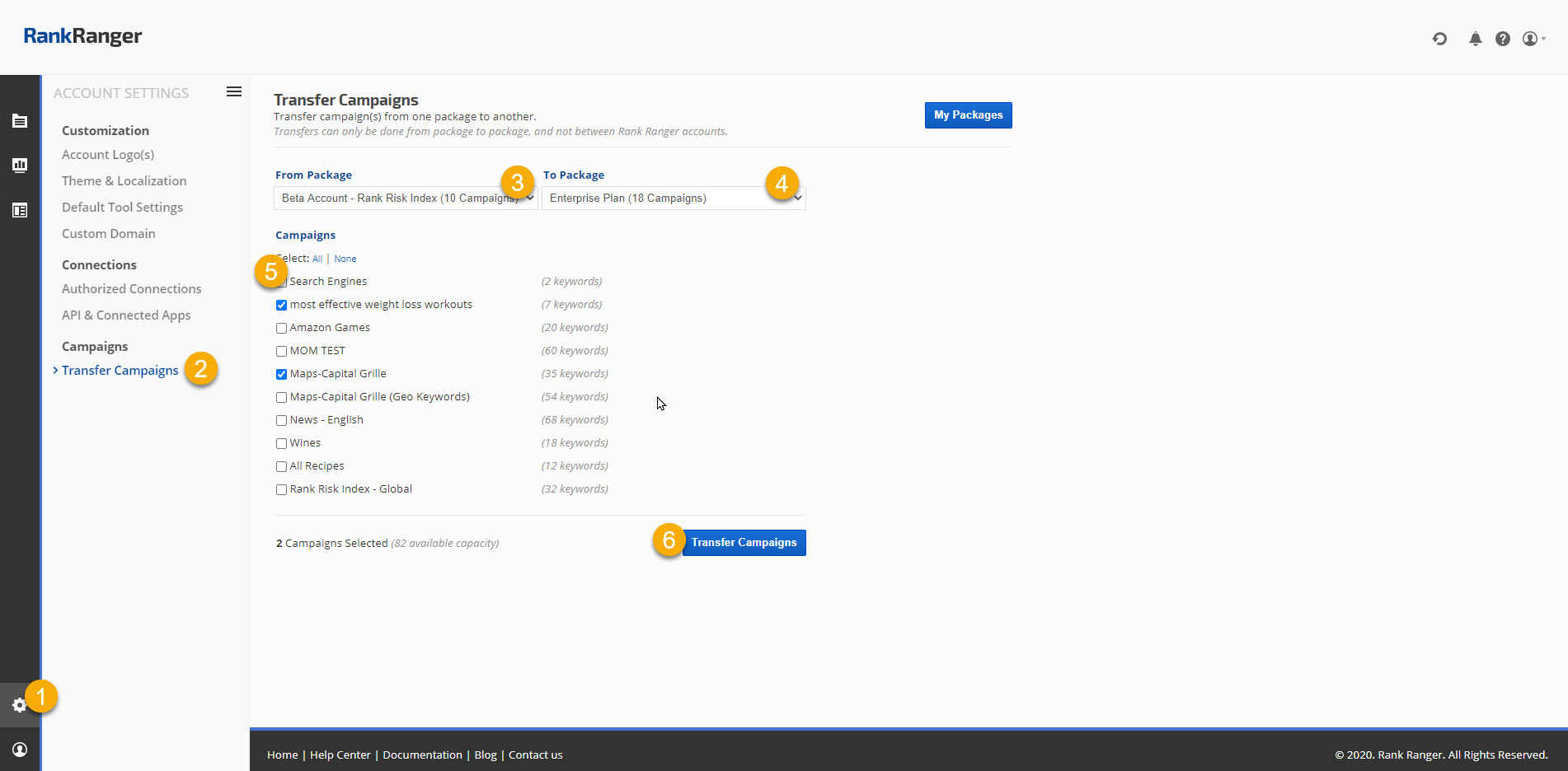 Access Account Settings