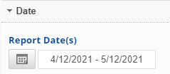 select a report date