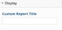 Report Title