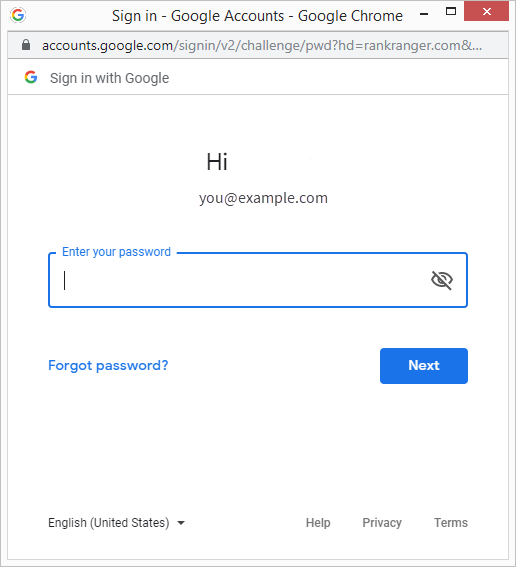 password