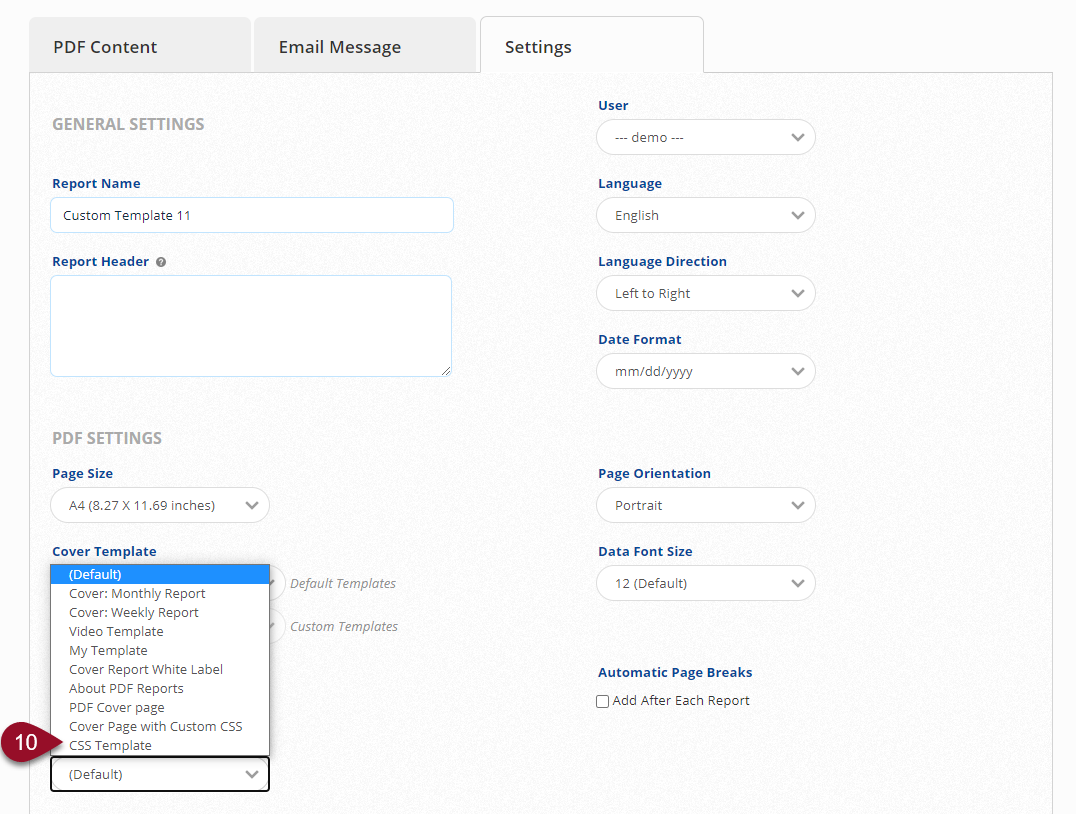 select CSS Template