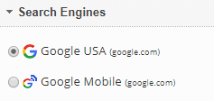select a search engine