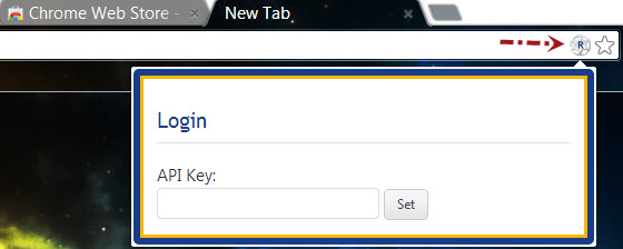 Add Rank Ranger API Key to Chrome Extension